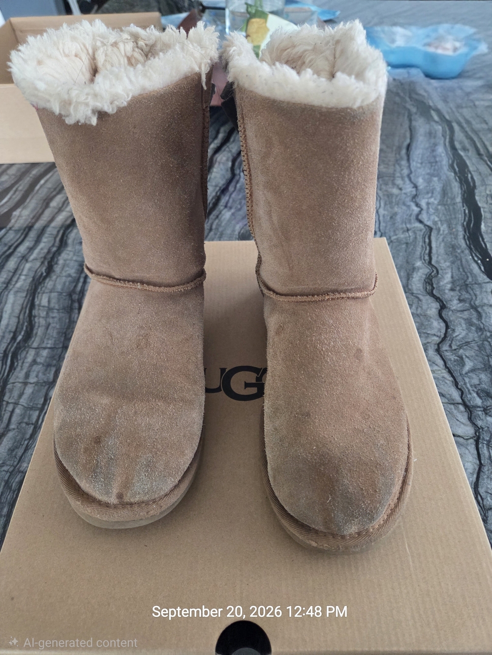 UGG Bailey Bow Chestnut Boots